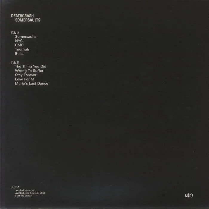 Back cover — DEATHCRASH — Somersaults