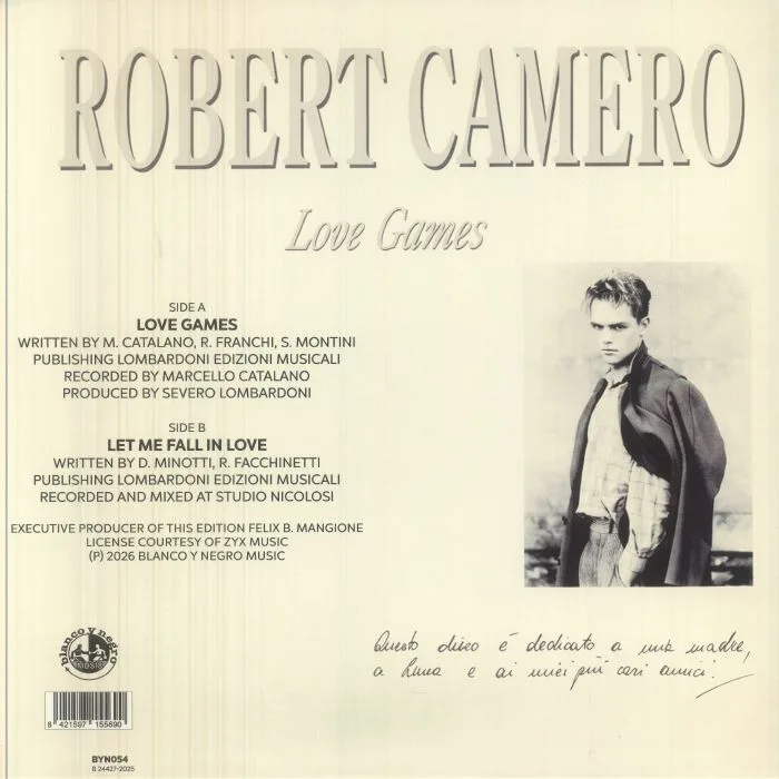Back cover — Robert CAMERO — Love Games