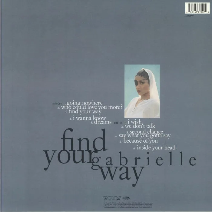 Обратная сторона обложки — GABRIELLE — Find Your Way (reissue)