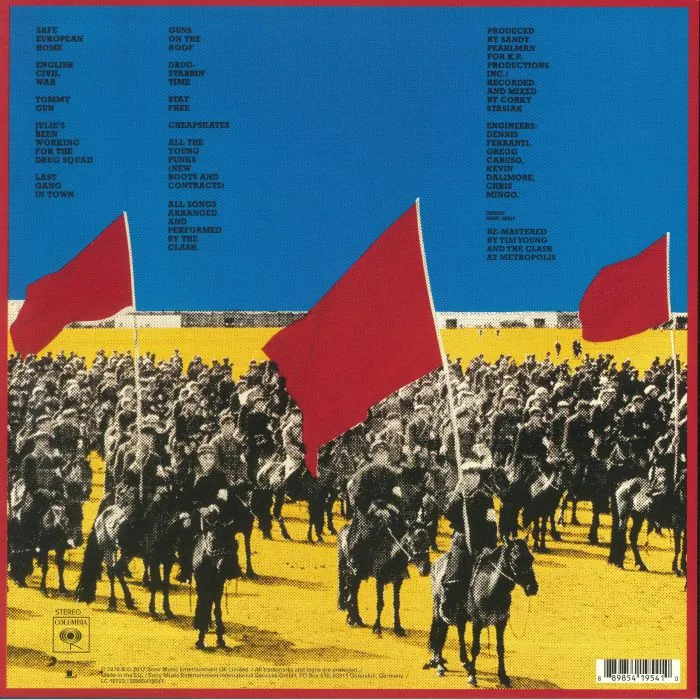 Back cover — The CLASH — Give 'Em Enough Rope (reissue)