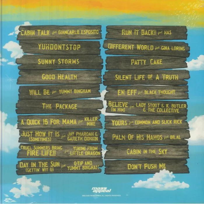 Обратная сторона обложки — DE LA SOUL — Cabin In The Sky