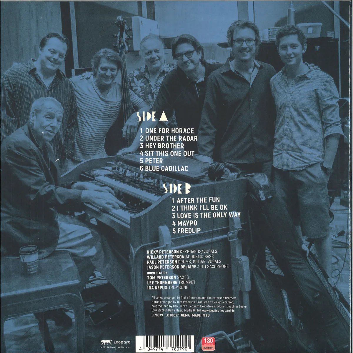 Back cover — Ricky Peterson&The Peterson Brothers — UNDER THE RADAR
