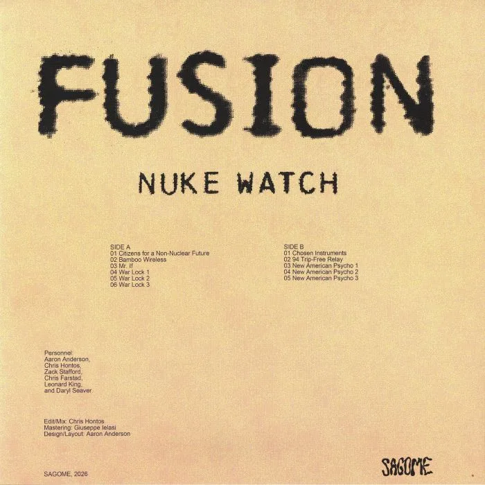 Обратная сторона обложки — NUKE WATCH — Fusion