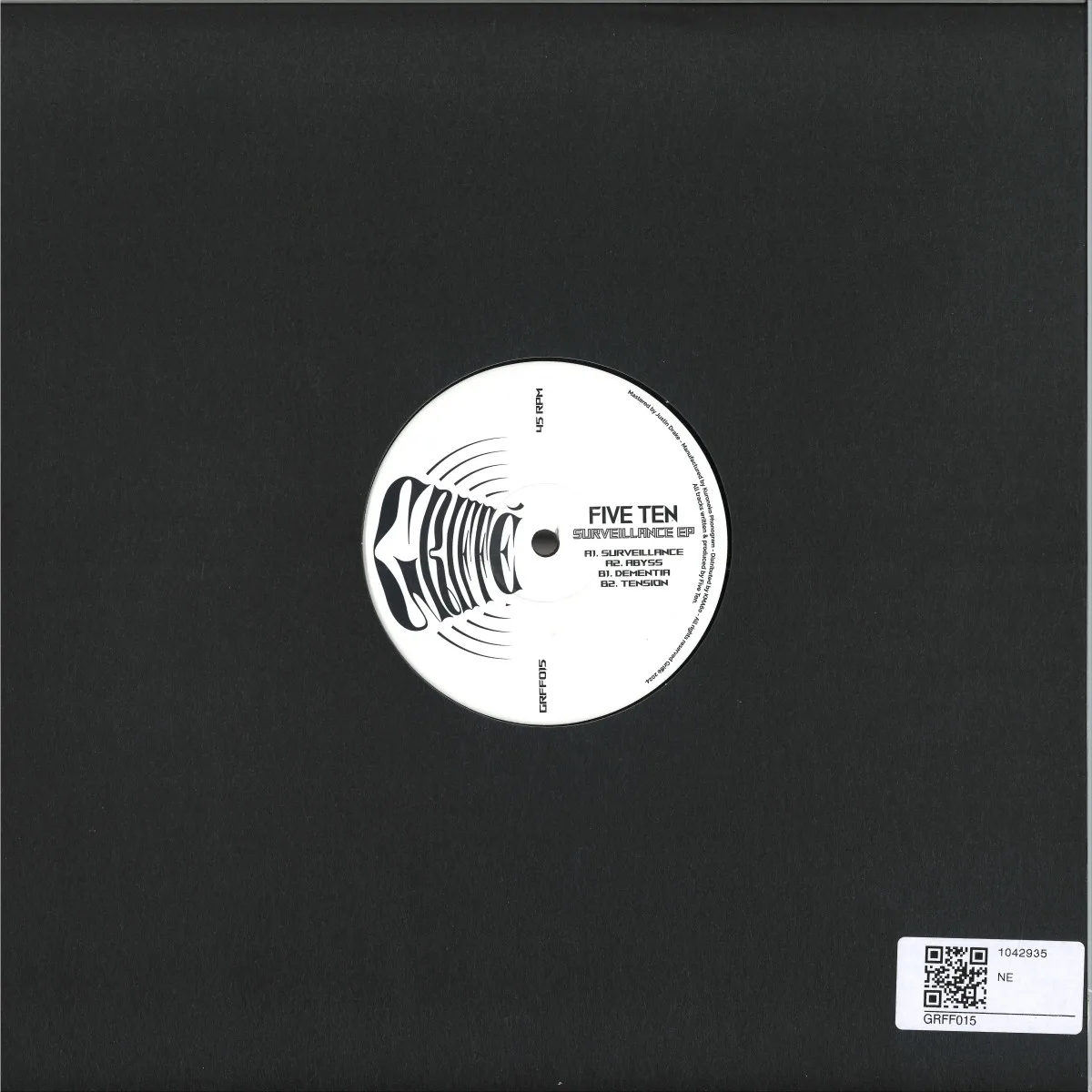 Back cover — Five Ten — Surveillance EP