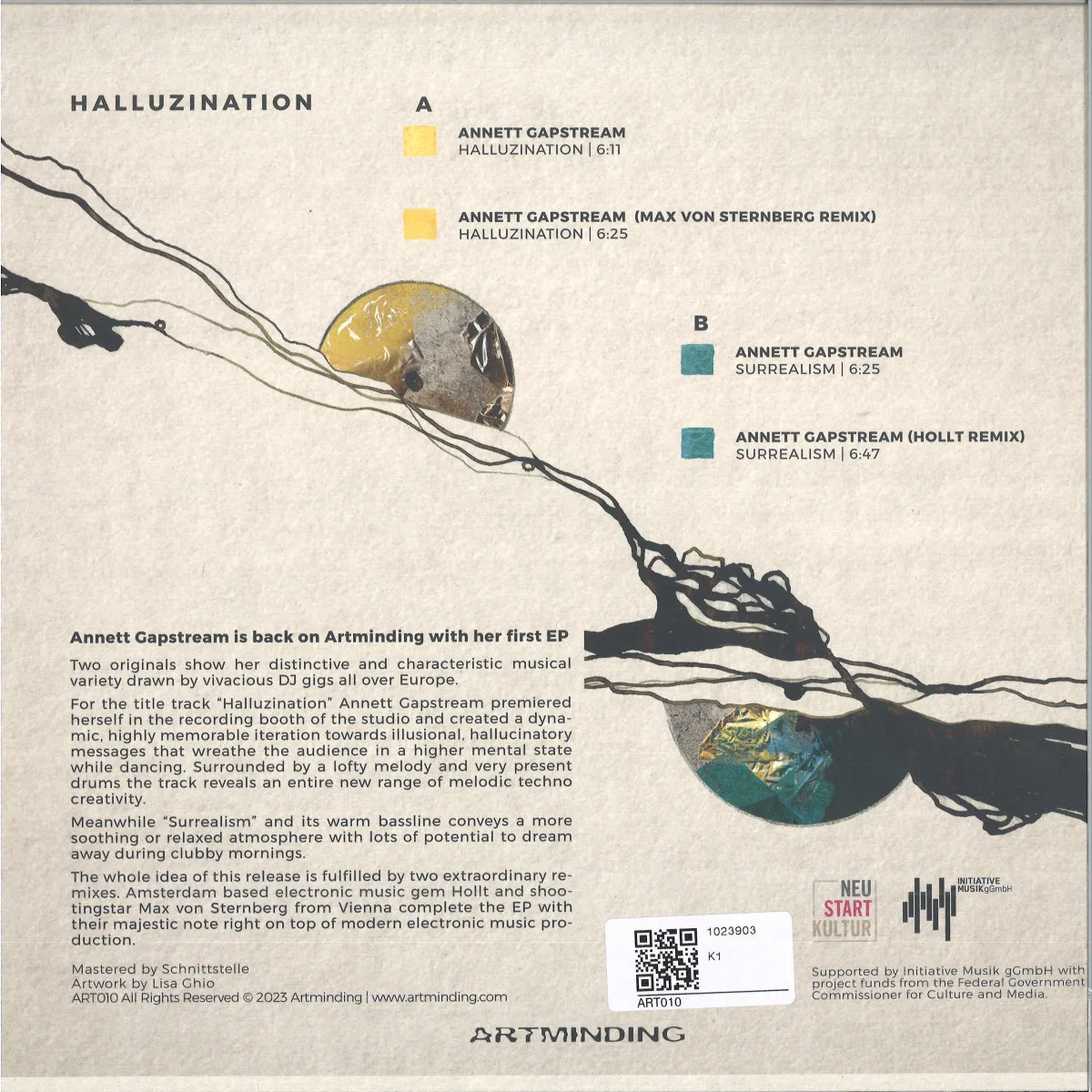 Back cover — Annett Gapstream — HALLUZINATION