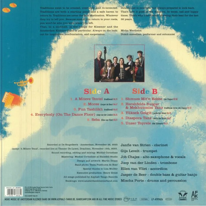 Back cover — AMSTERDAM KLEZMER BAND — Diaspora