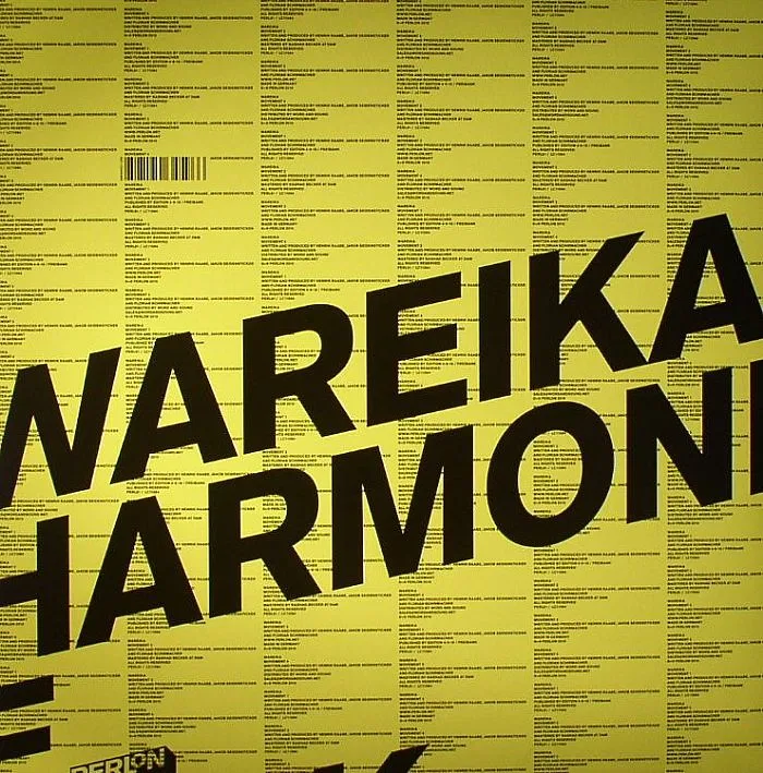 Back cover — WAREIKA — Harmonie Park