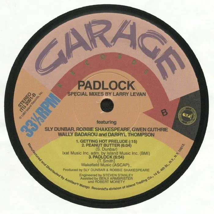 Back cover — Larry LEVAN — Padlock