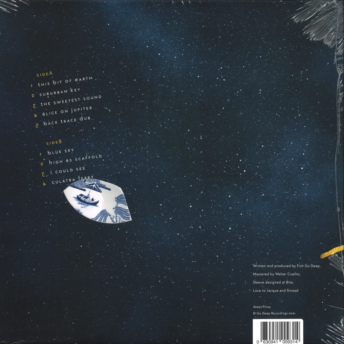 Обратная сторона обложки — Fish Go Deep — This Bit Of Earth LP