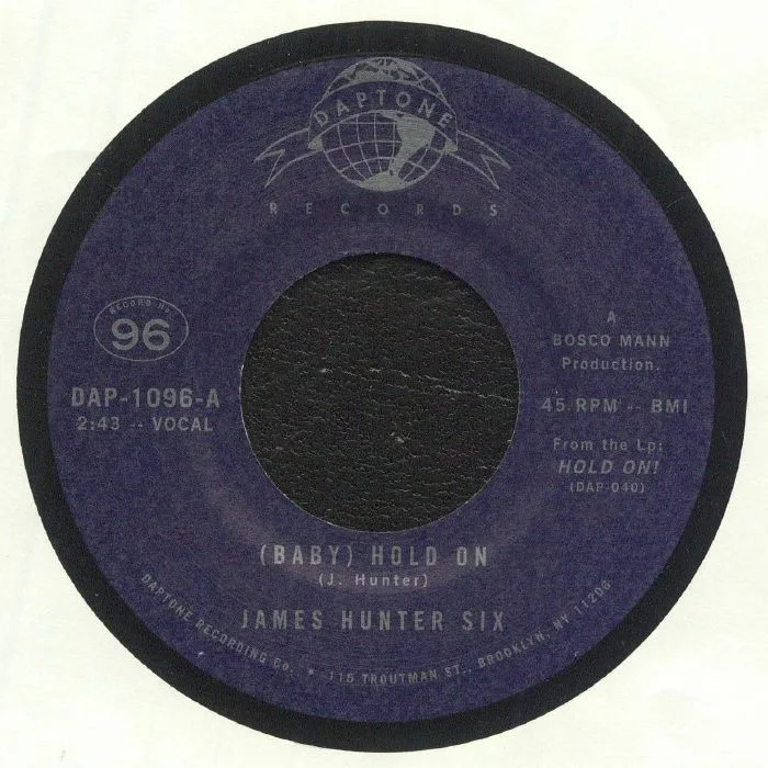Front cover — The JAMES HUNTER SIX — (Baby) Hold On