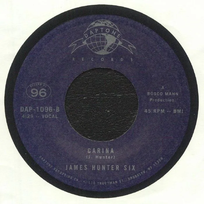 Back cover — The JAMES HUNTER SIX — (Baby) Hold On