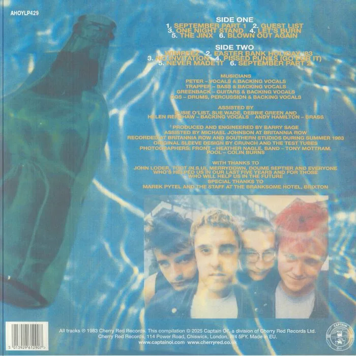Обратная сторона обложки — PETER & THE TEST TUBE BABIES — The Mating Sounds Of South American Frogs