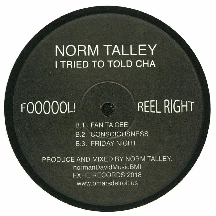Back cover — Norm TALLEY — I Tried To Told Cha