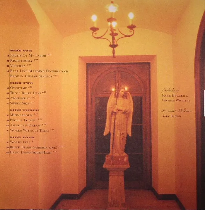 Back cover — Lucinda WILLIAMS — World Without Tears