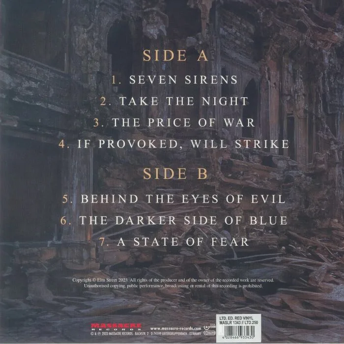 Back cover — ELM STREET — The Great Tribulation
