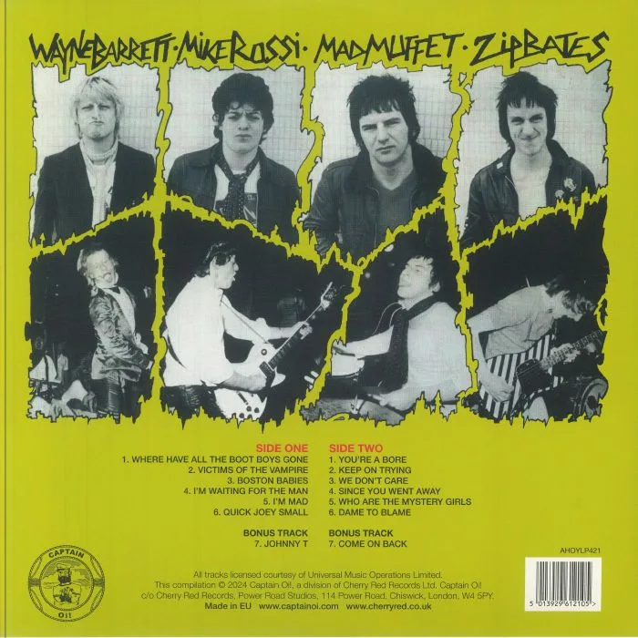 Back cover — SLAUGHTER & THE DOGS — Do It Dog Style