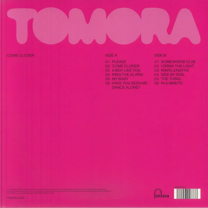 Обратная сторона обложки — TOMORA — Come Closer