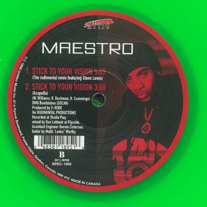 Обратная сторона обложки — MAESTRO — Stick To Your Vision