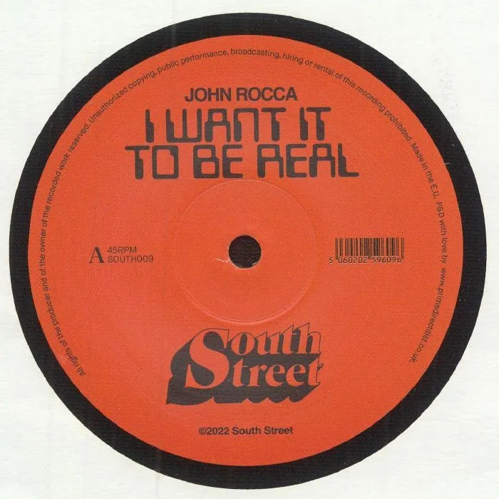Лицевая сторона обложки — John ROCCA — I Want It To Be Real