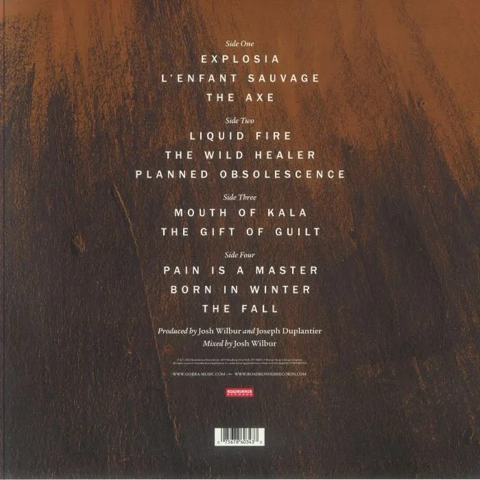 Back cover — GOJIRA — L'Enfant Sauvage (reissue)