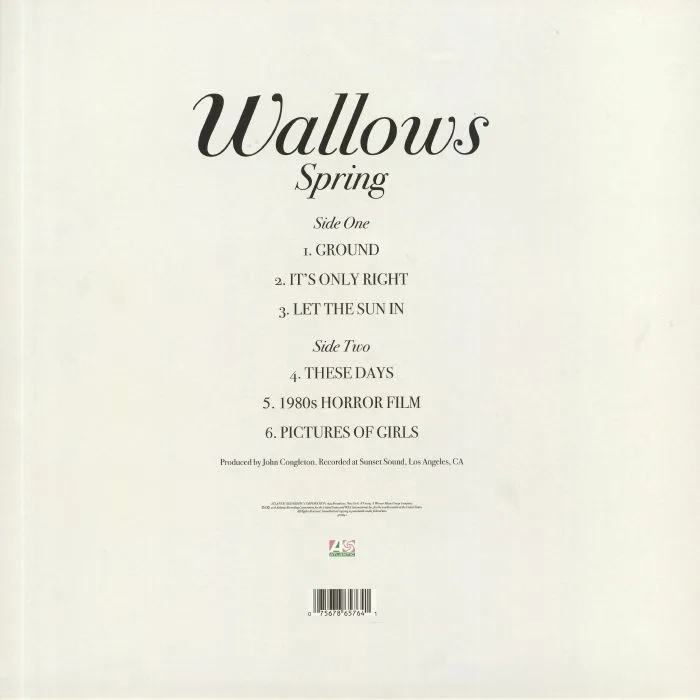 Back cover — WALLOWS — Spring
