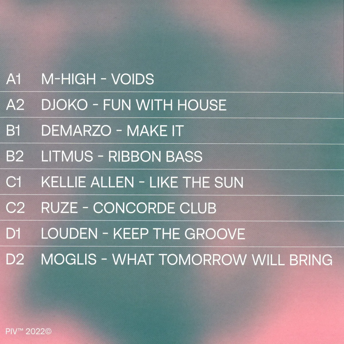 Обратная сторона обложки — Various — Summer Sampler 2x12"