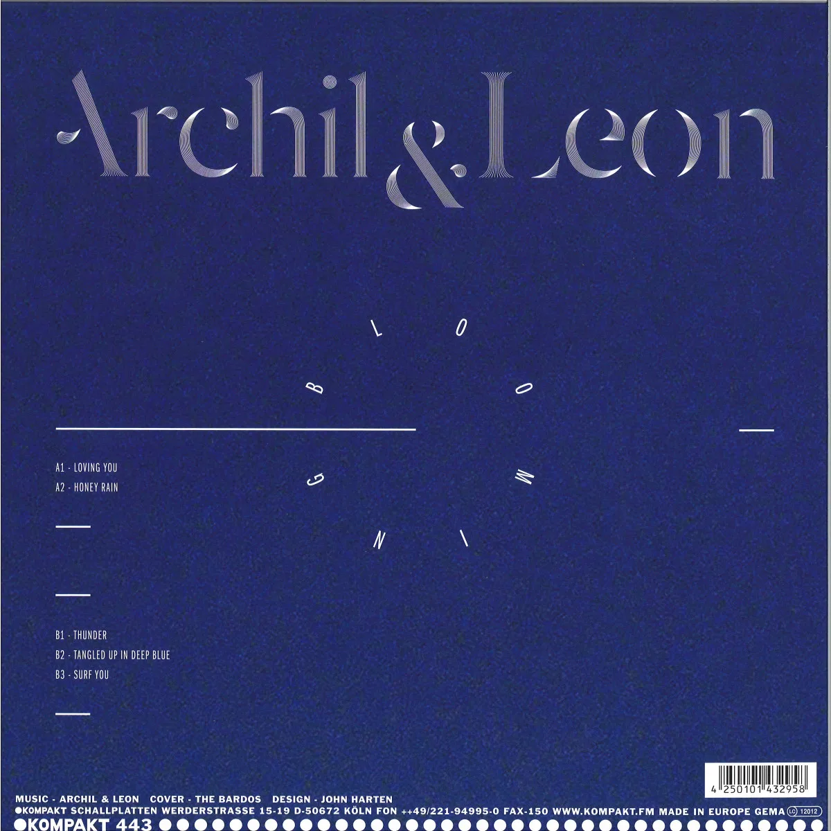 Back cover — Archil&Leon — Blooming