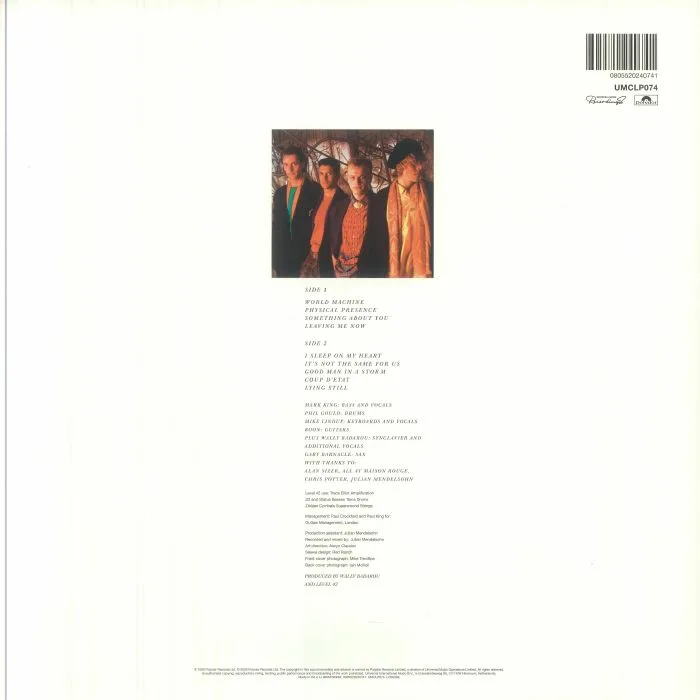 Обратная сторона обложки — LEVEL 42 — World Machine (40th Anniversary Edition)