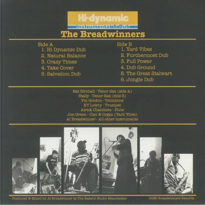 Back cover — The BREADWINNERS — Hi Dynamic Instrumental & Dub