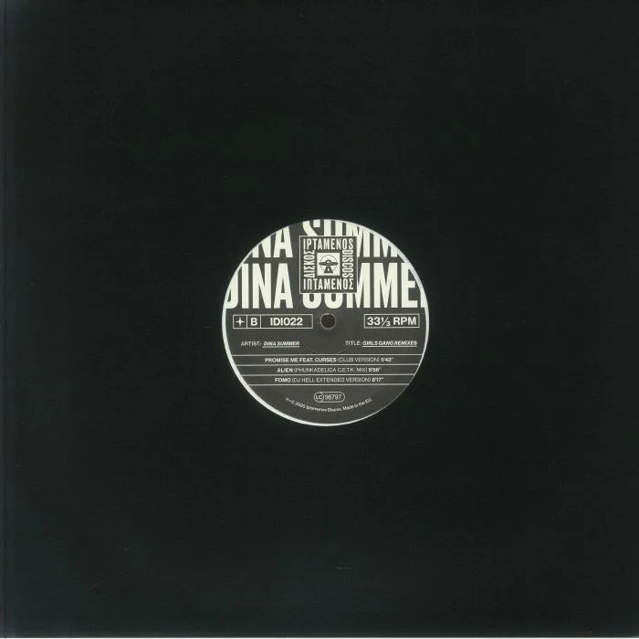Back cover — Dina SUMMER — Girls Gang (remixes) (B-STOCK)