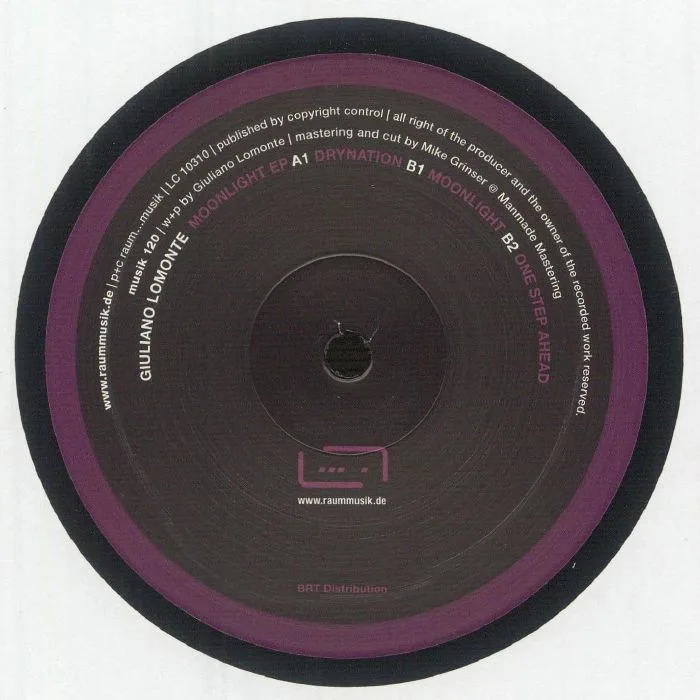 Back cover — Giuliano LOMONTE — Moonlight EP