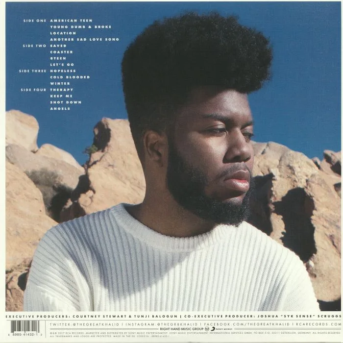 Обратная сторона обложки — KHALID — American Teen