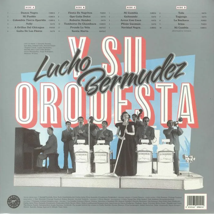 Back cover — LUCHO BERMUDEZ Y SU ORQUESTA — The Coastal Invasion: Cumbia Porro Gaita & Mapale From Colombia's Caribbean Coast 1946-1961 (B-STOCK)