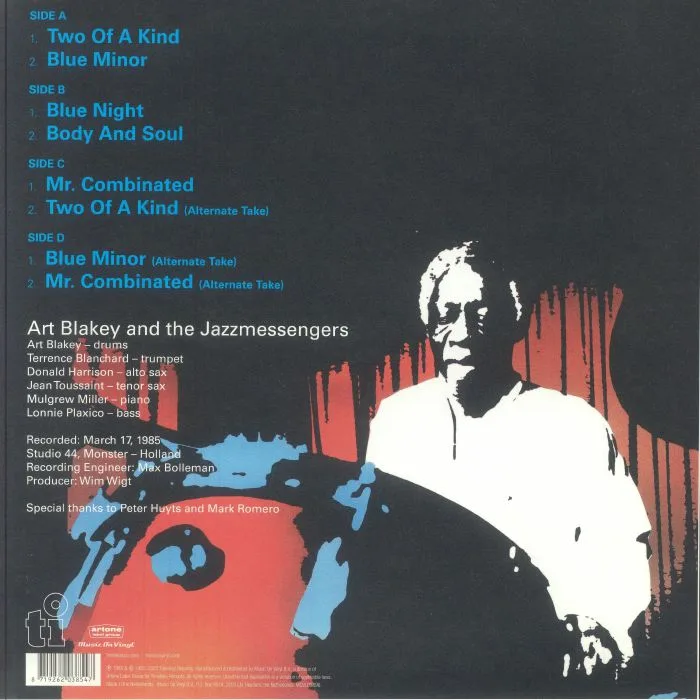 Back cover — Art BLAKEY & THE JAZZ MESSENGERS — Blue Night (Expanded Edition)