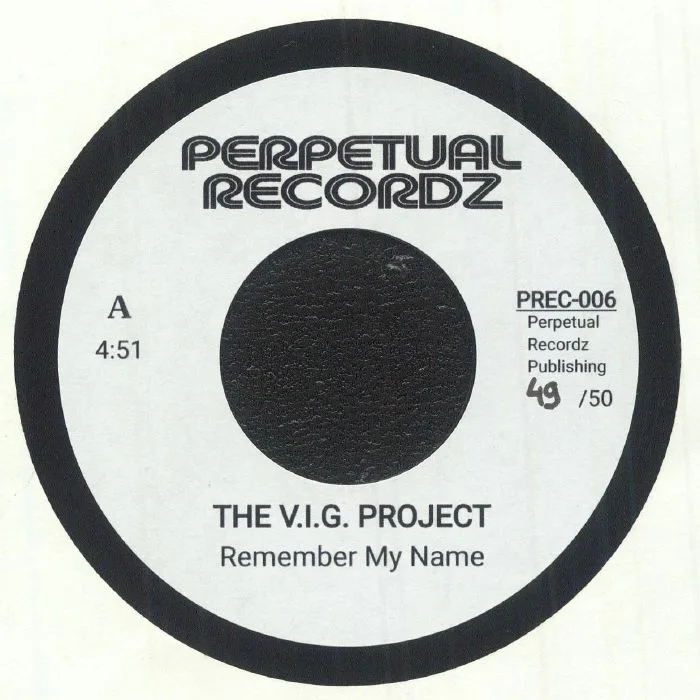 Лицевая сторона обложки — The VIG PROJECT / HORACE VERNAL COLE — Remember My Name