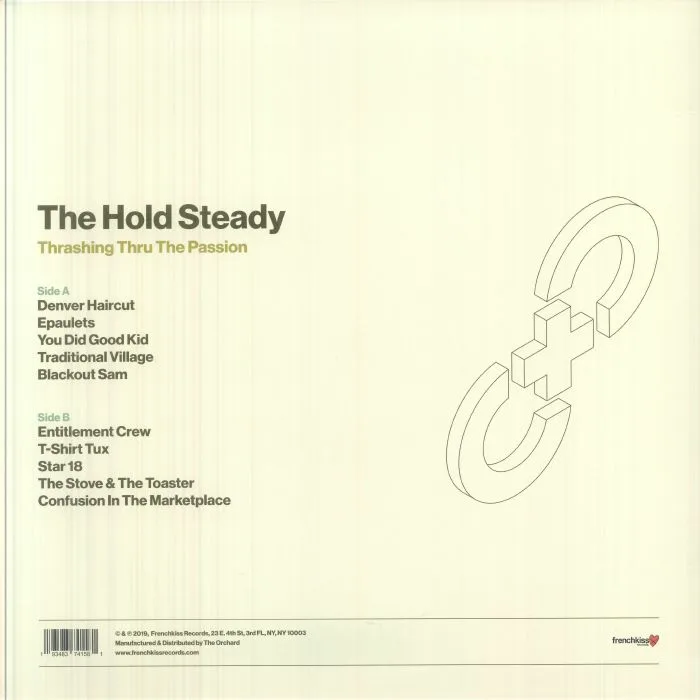 Обратная сторона обложки — The HOLD STEADY — Thrashing Thru The Passion