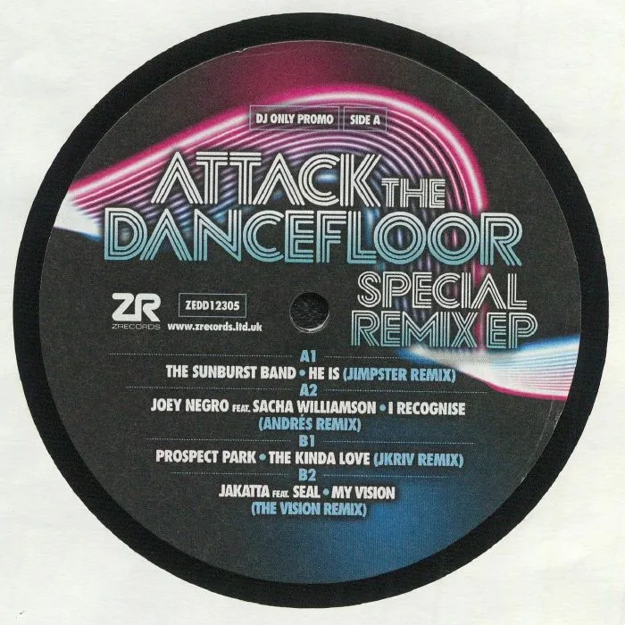 The SUNBURST BAND / JOEY NEGRO / PROSPECT PARK / JAKATTA — Attack The Dancefloor: Special Remix EP