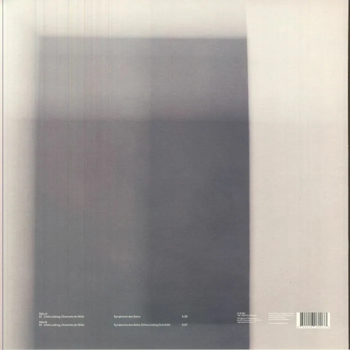 Back cover — Chris LIEBING / CHARLOTTE DE WITTE — Symphonie Des Seins