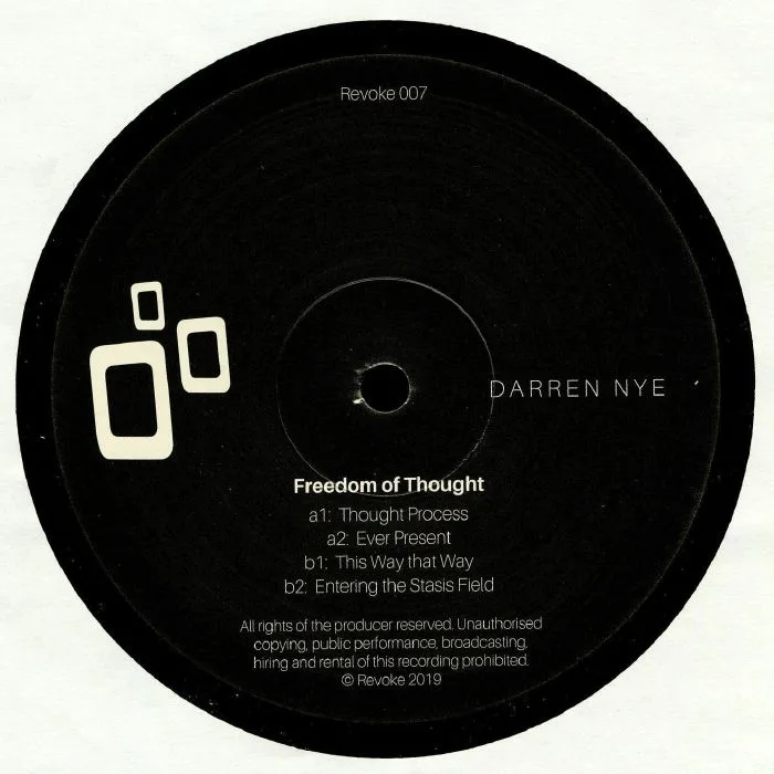 Back cover — Darren NYE — Freedom Of Thought