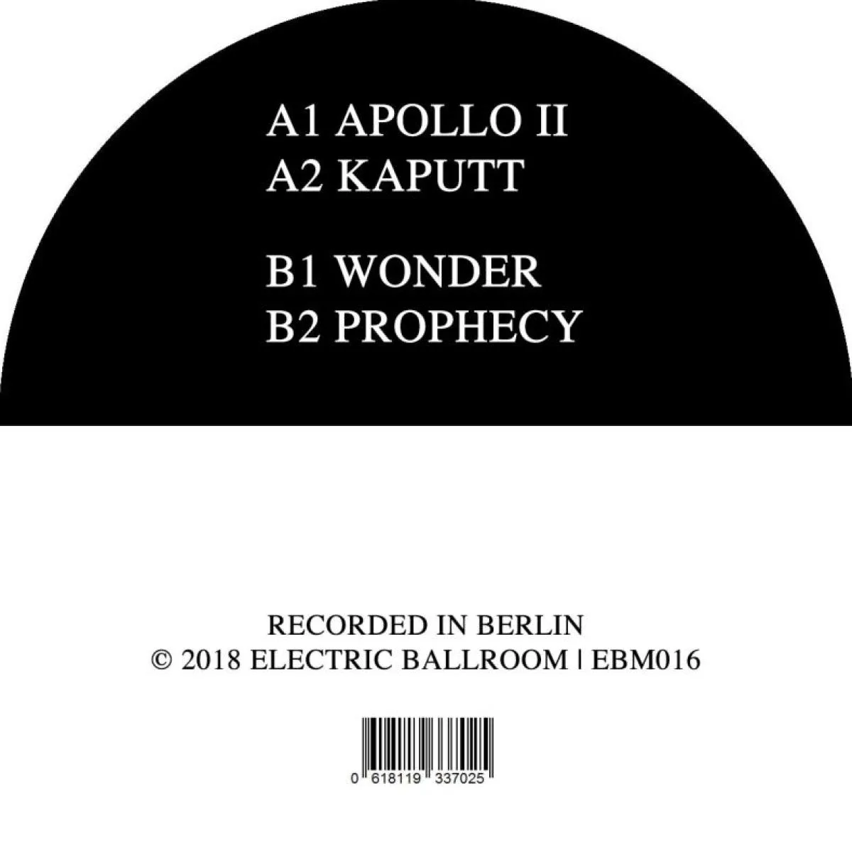 Back cover — Victor Ruiz & Thomas Schumacher — Apollo II