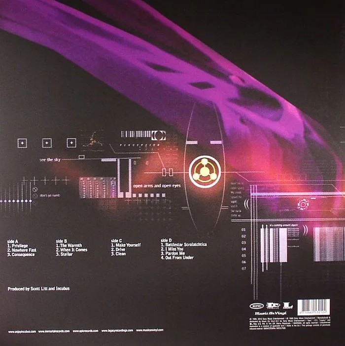 Back cover — INCUBUS — Make Yourself