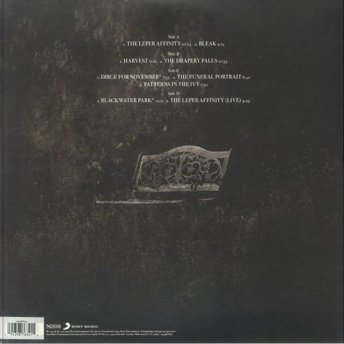 Обратная сторона обложки — OPETH — Blackwater Park (20th Anniversary Edition)