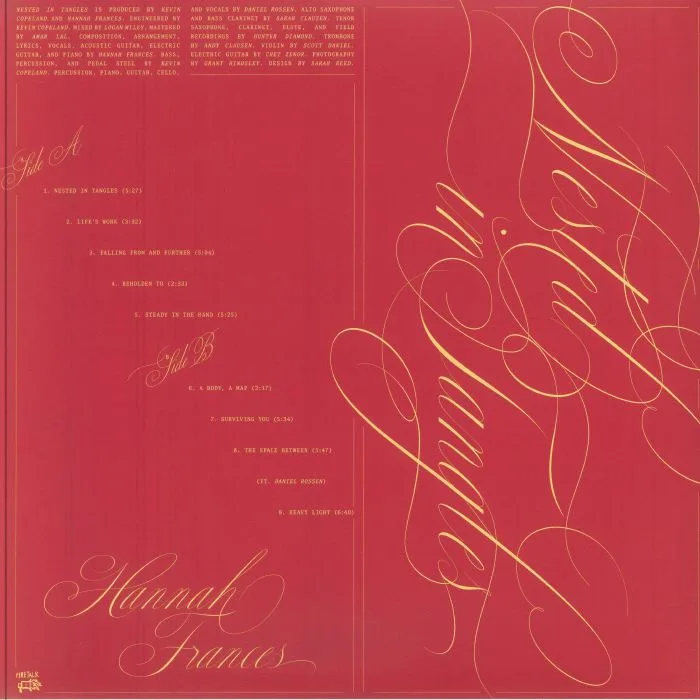 Back cover — Hannah FRANCES — Nested In Tangles