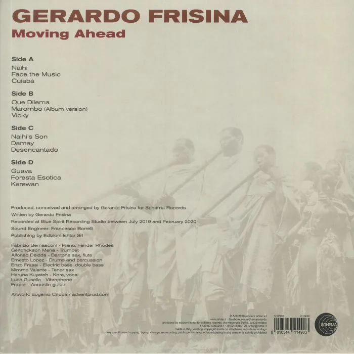 Back cover — Gerardo FRISINA — Moving Ahead