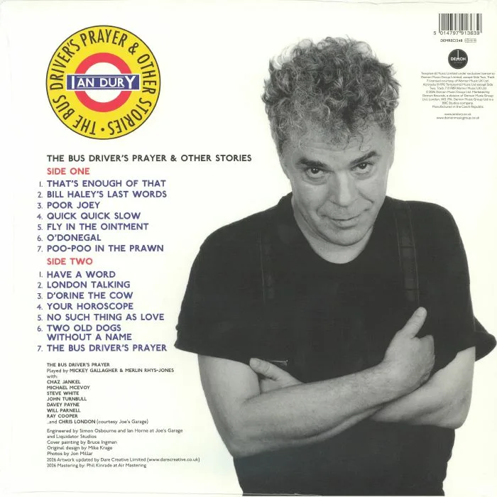 Обратная сторона обложки — Ian DURY — The Bus Driver's Prayer & Other Stories