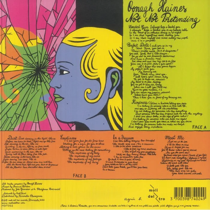 Back cover — Oonagh Haines — Not Not Pretending LP