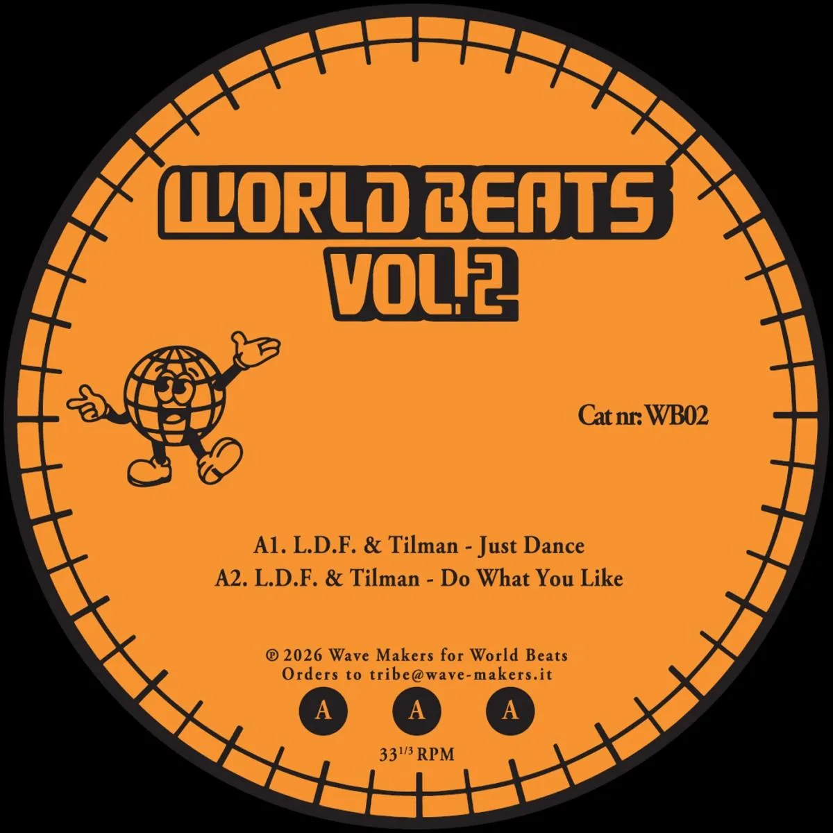 Лицевая сторона обложки — L.D.F., Byron The Aquarius, Tilman, Trinidadian Deep — World Beats Vol.2