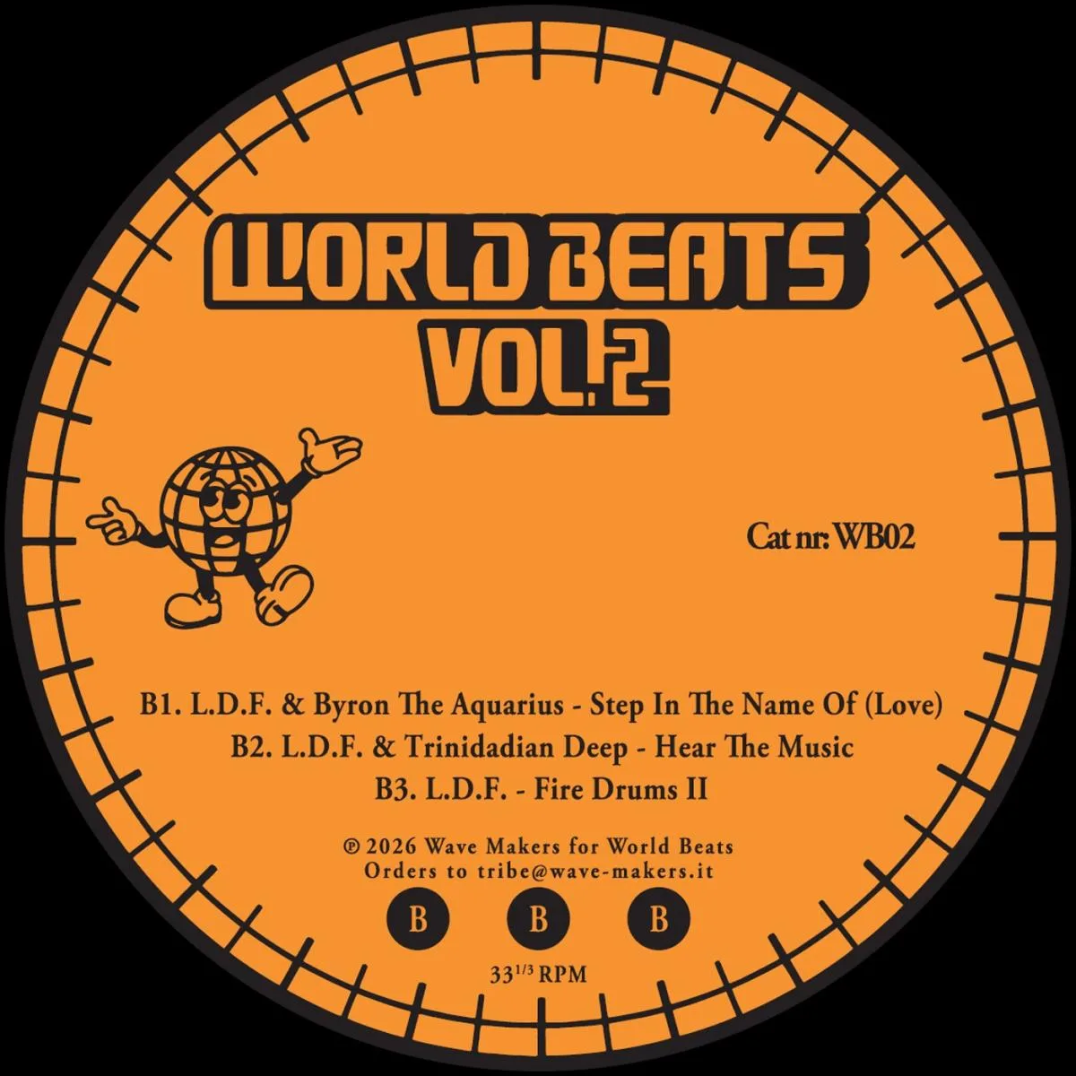 Обратная сторона обложки — L.D.F., Byron The Aquarius, Tilman, Trinidadian Deep — World Beats Vol.2