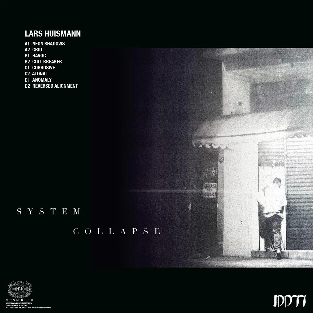 Обратная сторона обложки — Lars Huismann — System Collapse EP 2x12"