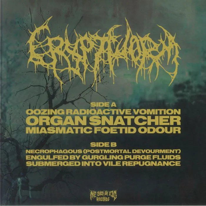 Обратная сторона обложки — CRYPTWORM — Oozing Radioactive Vomition